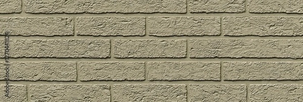 Fototapeta Seamless Beige Brick Wall Texture - Background for Design Projects