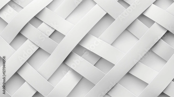 Fototapeta abstract geometric Interwoven cries cross metal fabric texture seamless pattern background