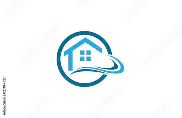 Obraz house beach logo