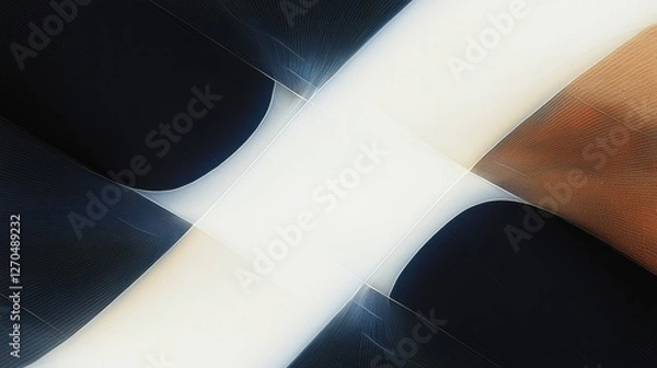Fototapeta Abstract Digital Art with Interplay of Light and Color