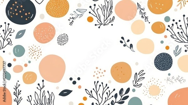 Obraz Abstract Artistic Floral Circle Pattern Design