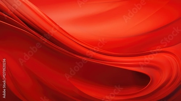 Obraz curves red abstract wave