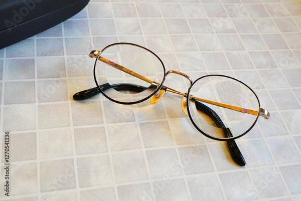 Fototapeta 子供用のおしゃれなキッズ眼鏡。