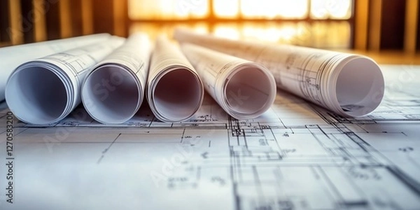 Fototapeta Construction Managers Coordinating Subcontractor Schedules and Project Deadlines to Ensure Efficient Project Execution