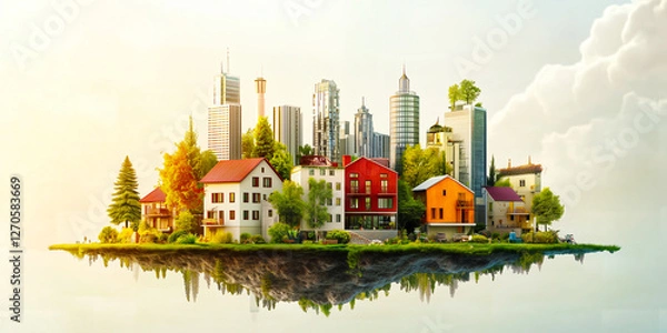 Fototapeta Developers Choosing Locally Sourced Materials to Reduce Environmental Impact and Support Sustainable Building Practices