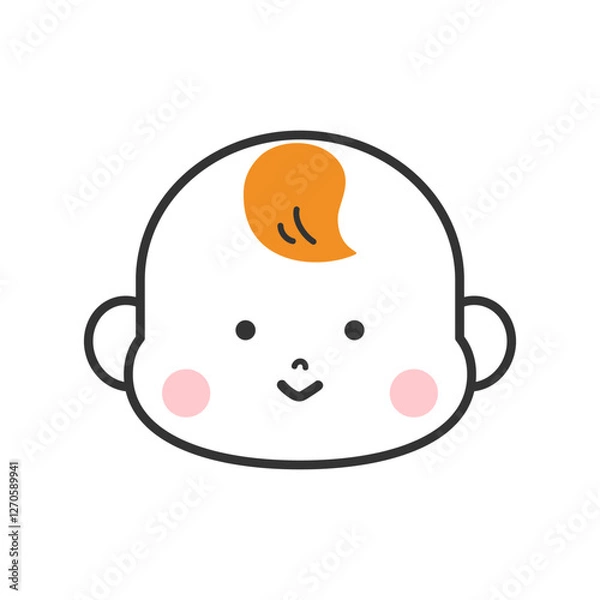 Fototapeta 赤ちゃん　顔