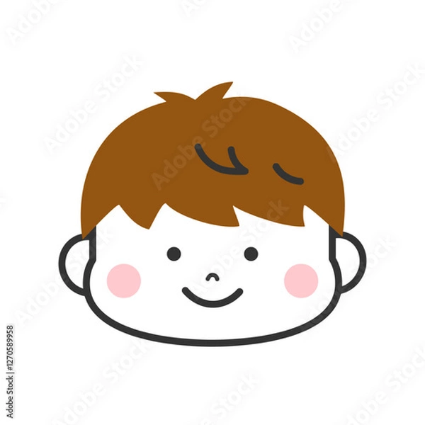 Fototapeta 男の子　顔