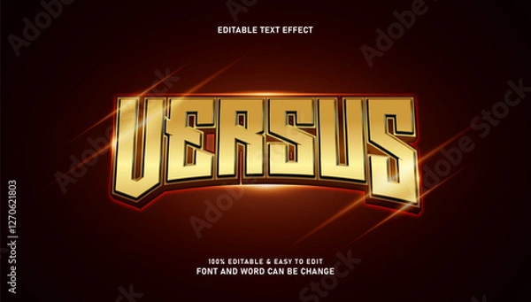 Fototapeta Editable VERSUS text effect