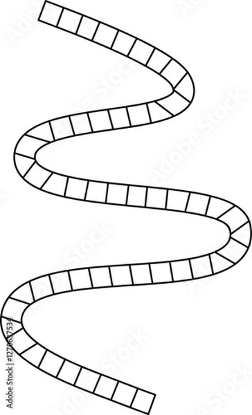 Obraz board game path outline