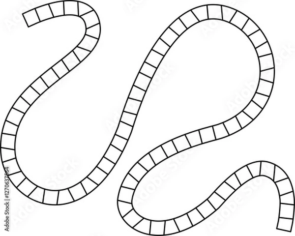 Obraz board game path outline