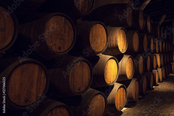 Fototapeta Wine barrels