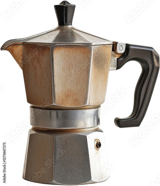 Obraz Coffee maker, white isolate background