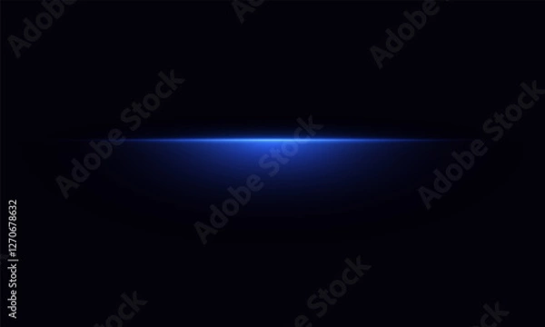 Fototapeta Electric Blue Laser Lines - Abstract Luminous Streaks of Energy, Perfect for Digital, High-Tech, and Gaming Aesthetics
