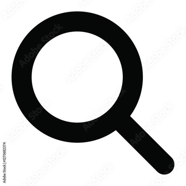 Fototapeta Search vector icon, Search magnifying glass icon, Search icon magnifying glass vector