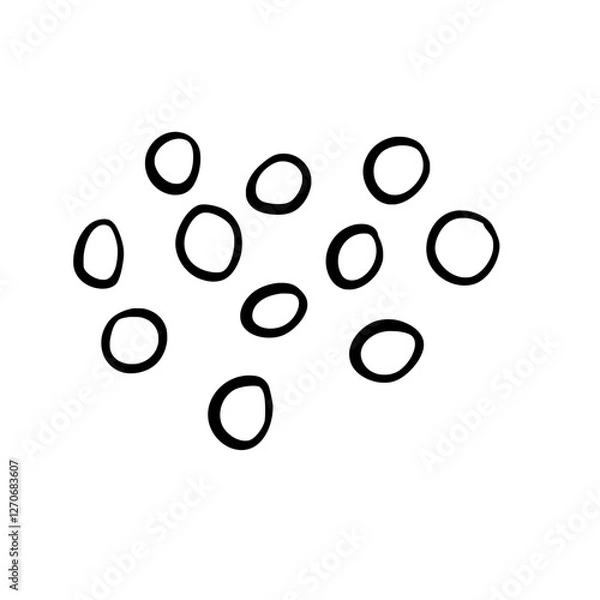 Obraz Hand drawn texture scribble marker and ink patterns. Hand drawing texture.