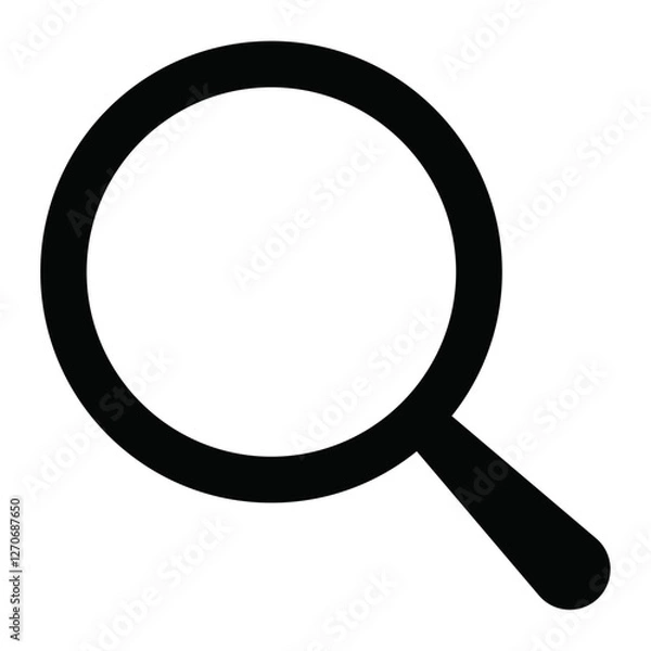 Fototapeta Search vector icon, Search magnifying glass icon, Search icon magnifying glass vector