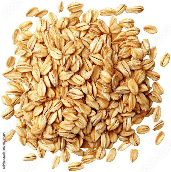 Obraz Oats, white isolate background