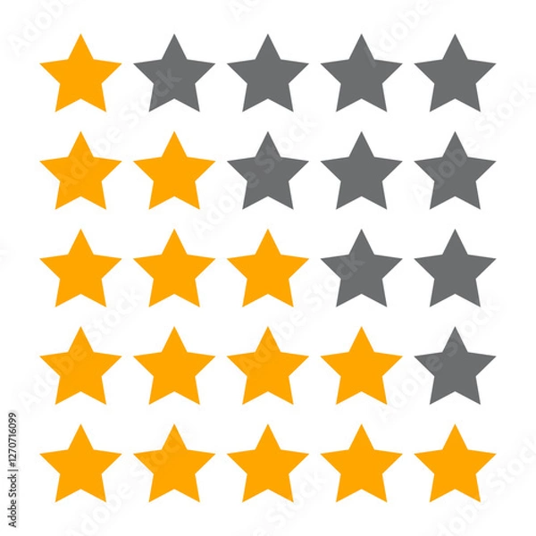 Fototapeta Star vector icon, Vector graphic of star icon, Star icon vector set design