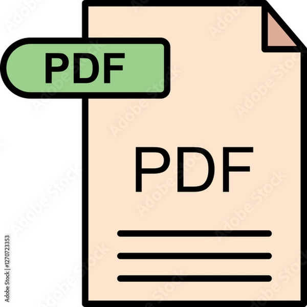 Fototapeta PDF Icon