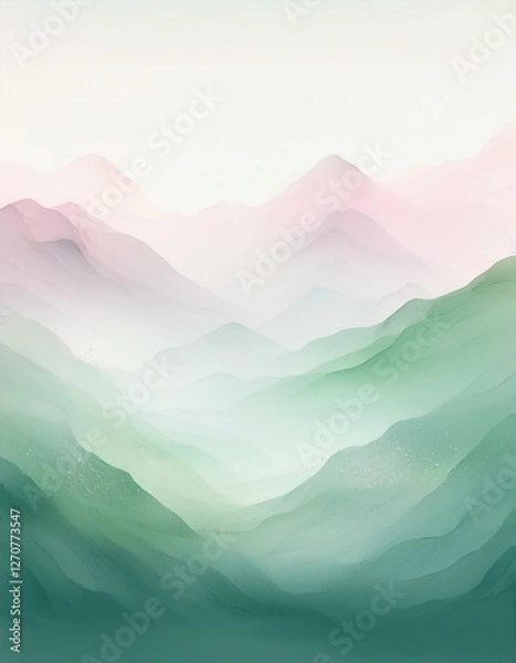 Obraz 山並み（春）