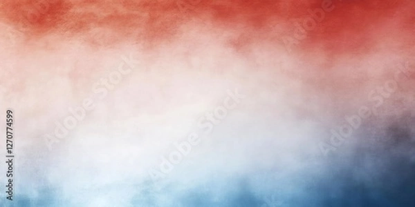 Obraz Red white and blue ombre background blending together creating a gradient