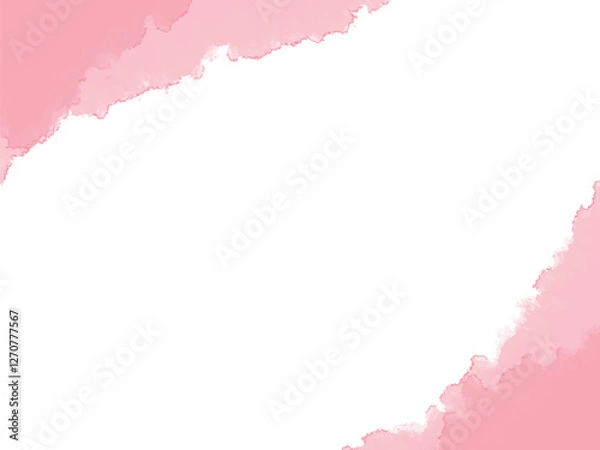 Fototapeta 水彩テクスチャの背景素材　ピンク　春イメージ