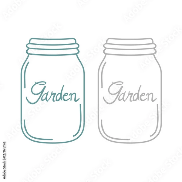 Fototapeta garden bottle design