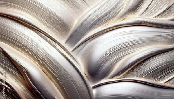 Fototapeta 銀色のクリーム