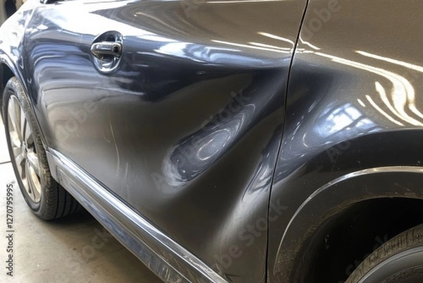 Fototapeta Photo Of Car Dent Repair, 