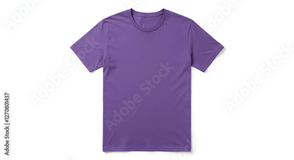Fototapeta Display purple tshirt blank seamless background minimalist clean product image style