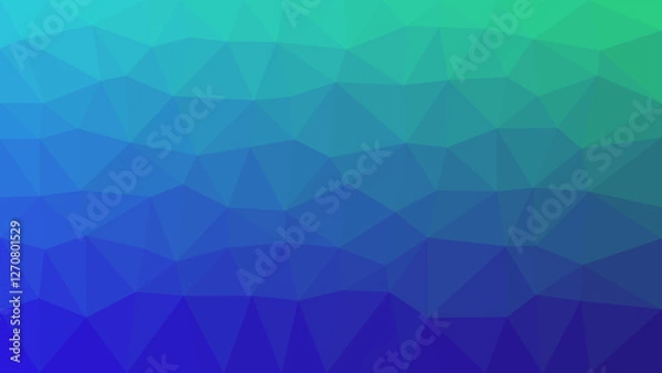 Fototapeta Gradient geometric blue yellow background. Generative AI.