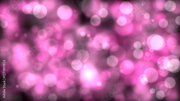 Fototapeta Pink circle with bokeh effect background. Generative AI.