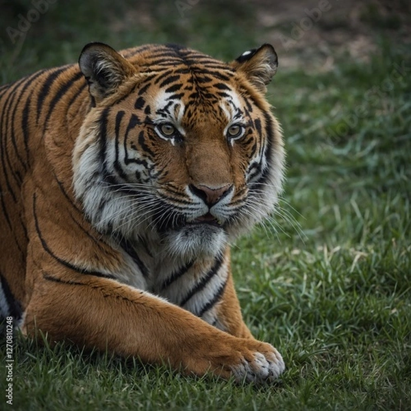 Fototapeta Compare the behavior of tigers to other big cats like lions and leopards.