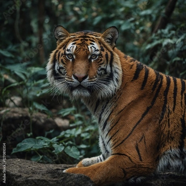 Fototapeta Compare the behavior of tigers to other big cats like lions and leopards.