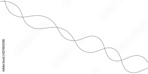 Fototapeta Modern Abstract Vector Wave Design with Dynamic Curves and Geometric Line Patterns Background. Spiral and Zigzag Line Art with Trendy Squiggle Patterns for a Unique Graphic Design Concept.