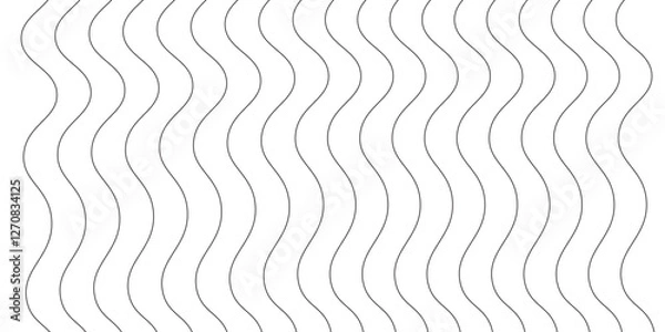 Fototapeta Modern Abstract Vector Wave Design with Dynamic Curves and Geometric Line Patterns Background. Spiral and Zigzag Line Art with Trendy Squiggle Patterns for a Unique Graphic Design Concept.