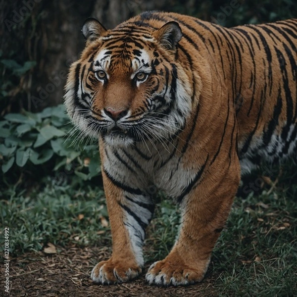 Fototapeta What if tigers could fly—how would that change their behavior?