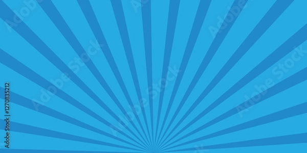 Fototapeta Radiant Sunburst Illustration with Fiery Solar Rays, Warm Summer Glow, and Abstract Sunshine Background design. Vector Starburst Design with a Shimmering Solar Backdrop.