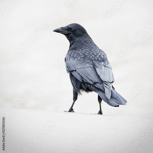 Obraz Black Raven in the snow