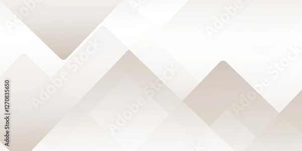 Fototapeta Abstract white tringle diamond shapes background .white modern technology concept geometric line vector background.