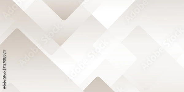Fototapeta Abstract white tringle diamond shapes background .white modern technology concept geometric line vector background.