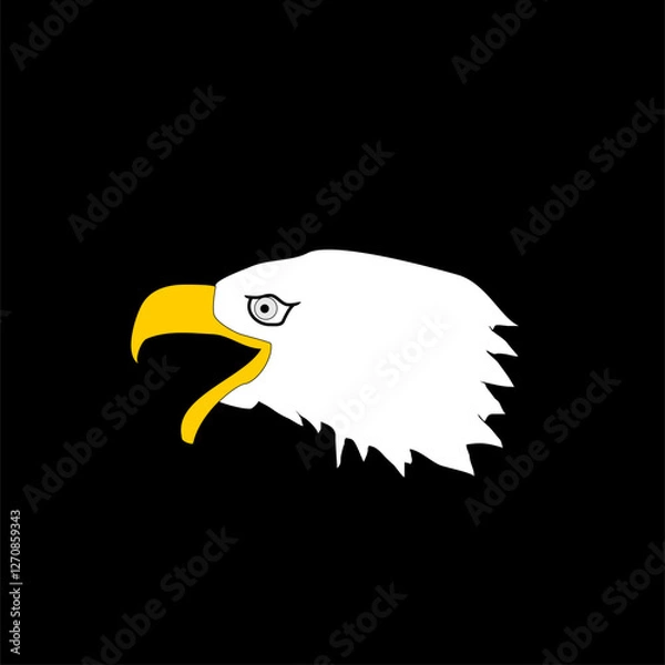Obraz head of eagle vector