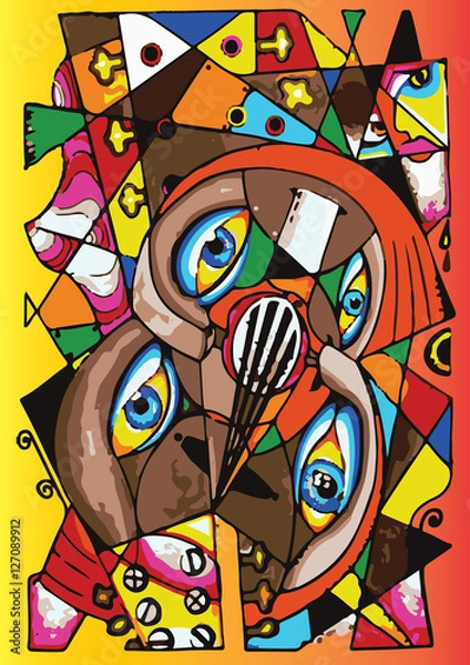 Obraz Kubizm dla 4 oczu