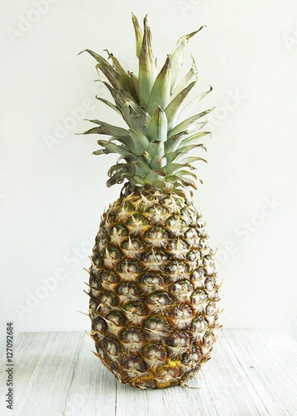 Obraz pineapple on wood table