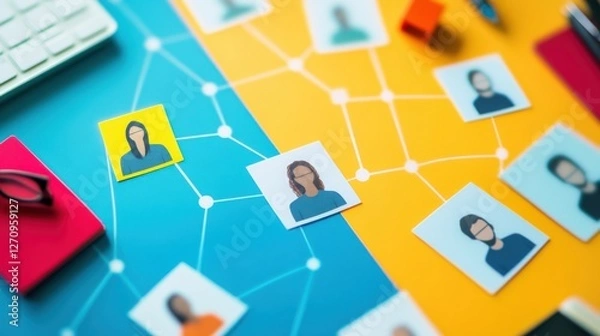 Fototapeta Job listings on a nonprofit recruitment website. Featuring positions for community managers and social workers
