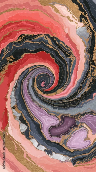 Fototapeta hires Abstract seamless pattern Marble material texture with different designs and types
