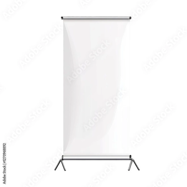 Fototapeta empty white plastic bottle isolated