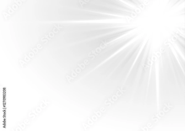 Fototapeta PNG Luminous Harmony – A Gentle Play of Light and Reflections, PNG Where Soft Beams and Glowing Circles Merge into a Serene, Minimalist Composition