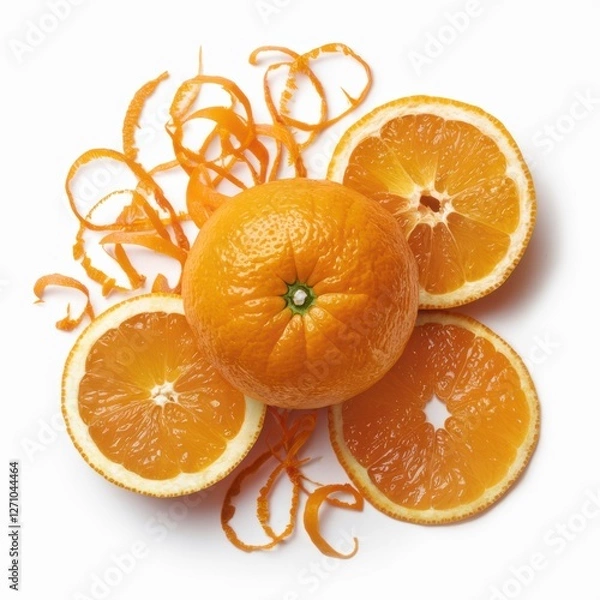 Obraz Orange Citrus: Whole, Halved & Sliced
