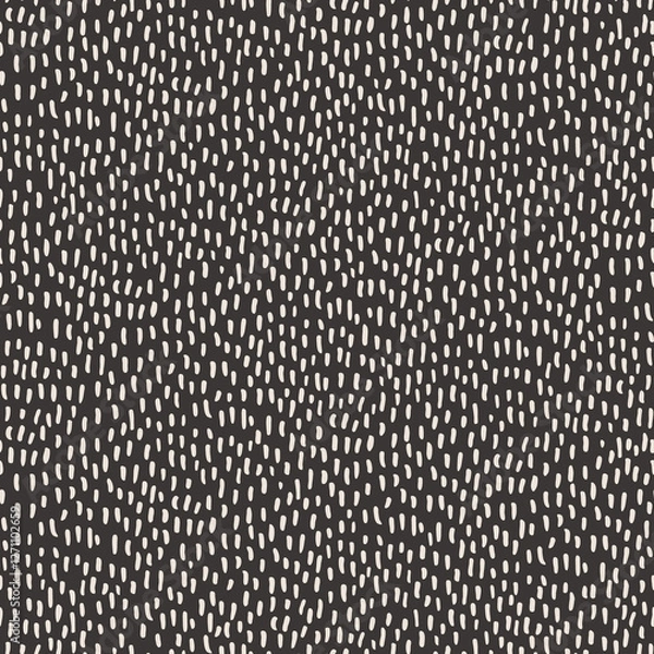 Obraz Small paint brush strokes seamless pattern. Wavy squiggle texture background